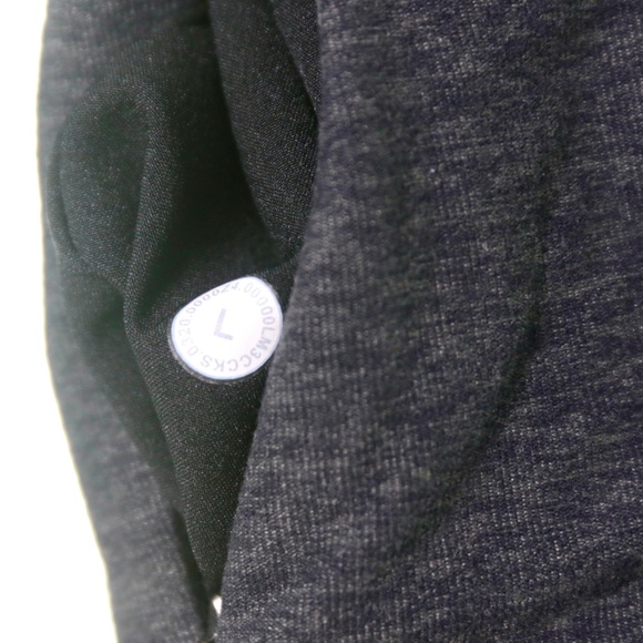 Lululemon Surge Warm 1/2 Zip Pullover Soft Jersey Heather Graphite Mens L Sporty - Picture 5 of 8